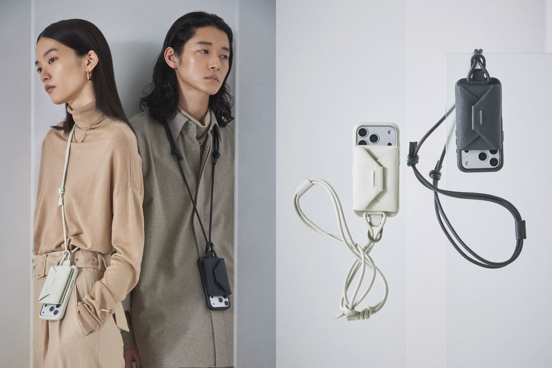 【objcts.io】ウェアラブルなiPhoneケース「MagWear」シリーズに、一枚革で仕立てた封筒型ミニウォレット「エンベロープ」が新登場
